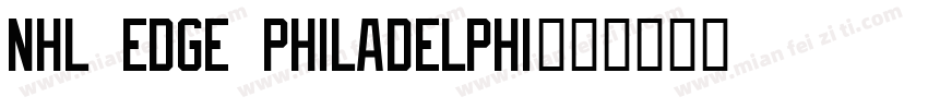 NHL Edge Philadelphi字体转换
